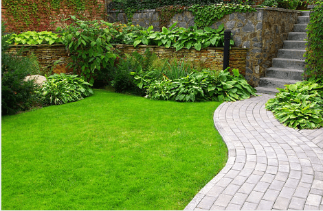 allée décorative jardin maçonnerie paysagère